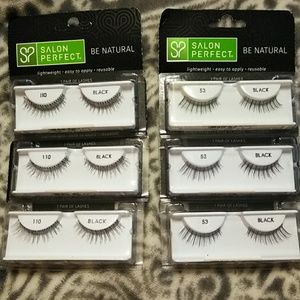 6 pairs of eye lashes